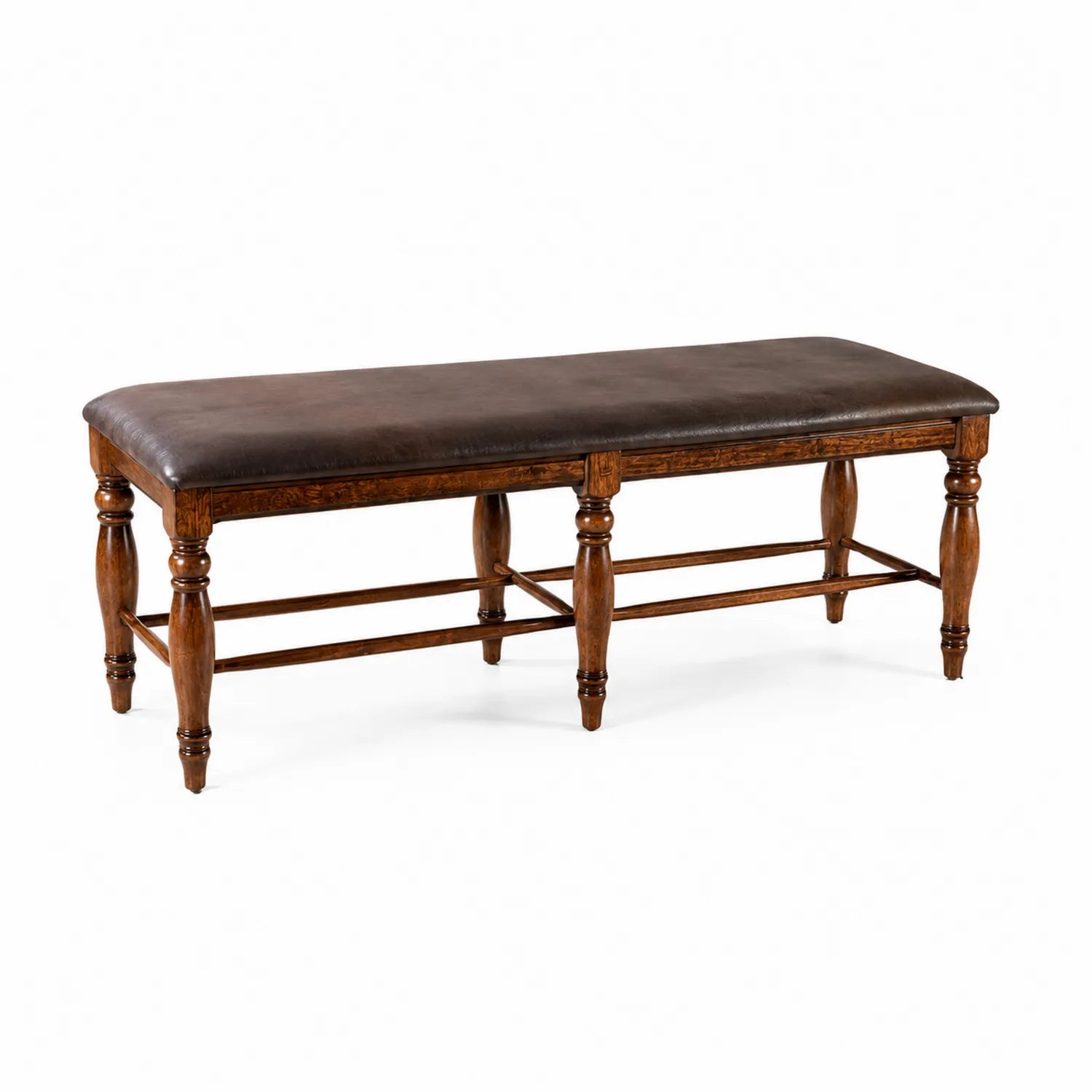 Bank Massivholz Braun 120cm